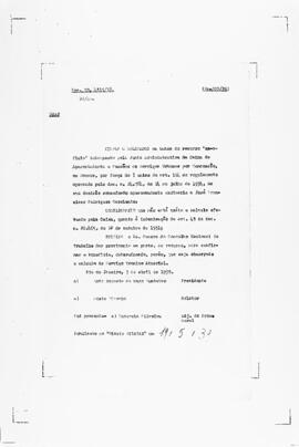 Acórdão nº 00207 de 1938