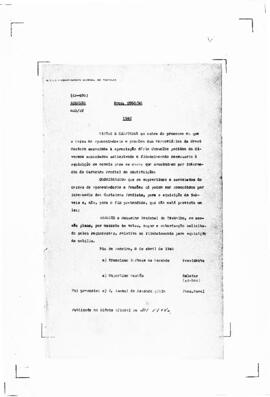 Acórdão nº 00460 de 1940