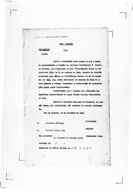 Acórdão nº 00122 de 1941