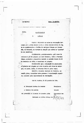 Acórdão nº 00032 de 1939