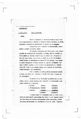 Acórdão nº 01514 de 1939