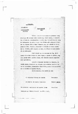Acórdão nº 00462 de 1939
