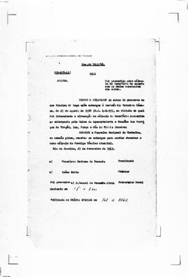 Acórdão nº 00278 de 1938