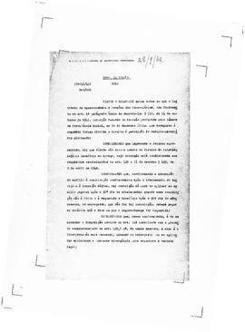 Acórdão nº 00052 de 1941