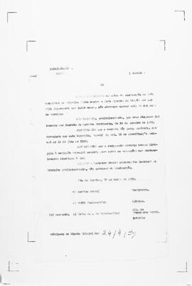 Acórdão nº 00166 de 1934