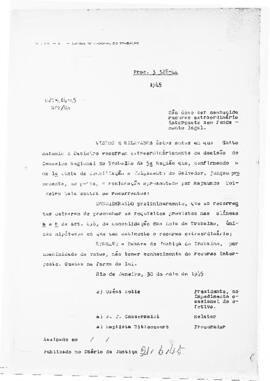 Acórdão nº 00464 de 1944