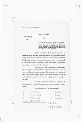 Acórdão nº 00279 de 1943