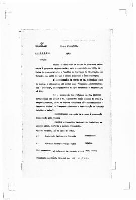 Acórdão nº 00588 de 1938