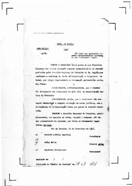 Acórdão nº 00018 de 1945