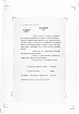 Acórdão nº 01698 de 1940