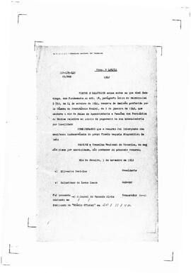 Acórdão nº 00189 de 1941